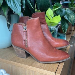 Frye - Cognac Ankle Boots, 6.5